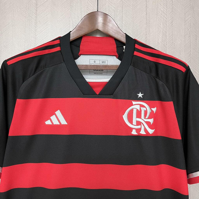 Camisa Flamengo I 24/25 - Torcedor Masculina Vermelha