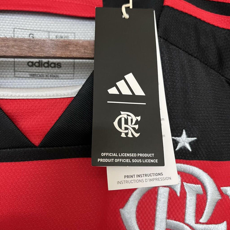 Camisa Flamengo I 24/25 - Torcedor Masculina Vermelha